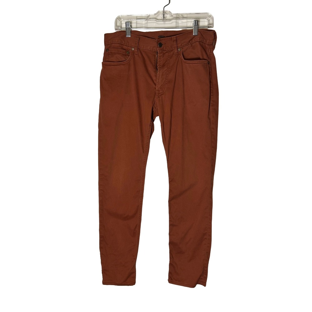 Old Navy Mens Slim Fit Chino Pants 30x30 Burnt Orange Cotton Stretch 5-Pocket‎